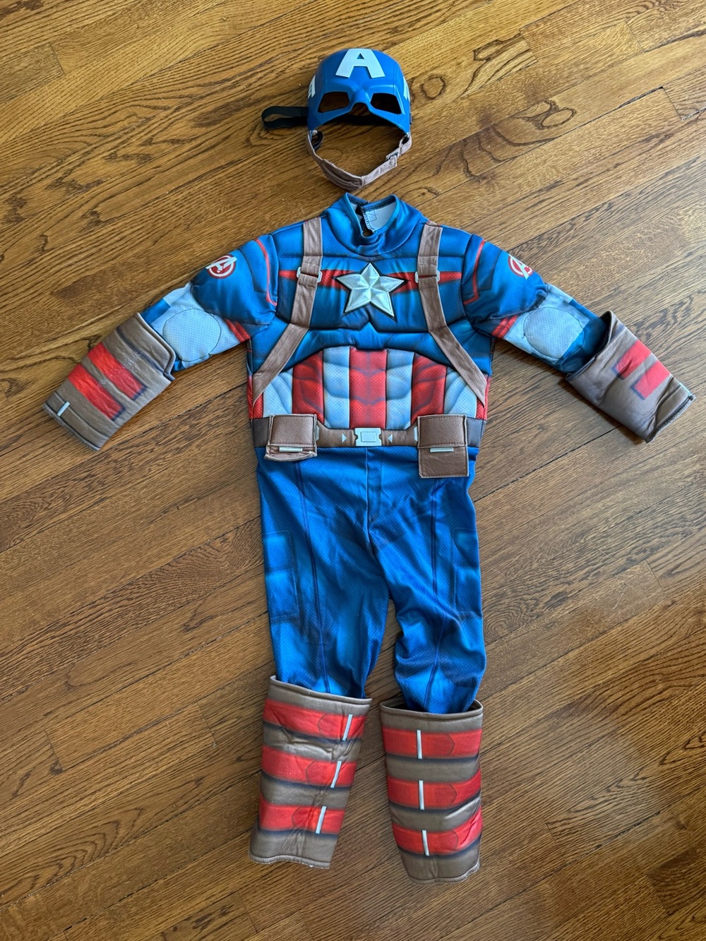 Marvel Captain America Toddler 5T-6T Halloween Costume - Blue/Red - Picture 2 of 4